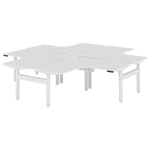 Altura Electric Height Adjustable X Pod 4P Workstation (No Screen)