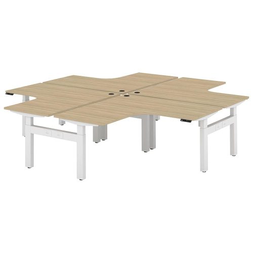 Altura Electric Height Adjustable X Pod 4P Workstation (No Screen)