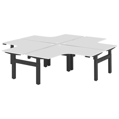 Altura Electric Height Adjustable X Pod 4P Workstation (No Screen)