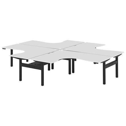 Altura Electric Height Adjustable X Pod 4P Workstation (No Screen)