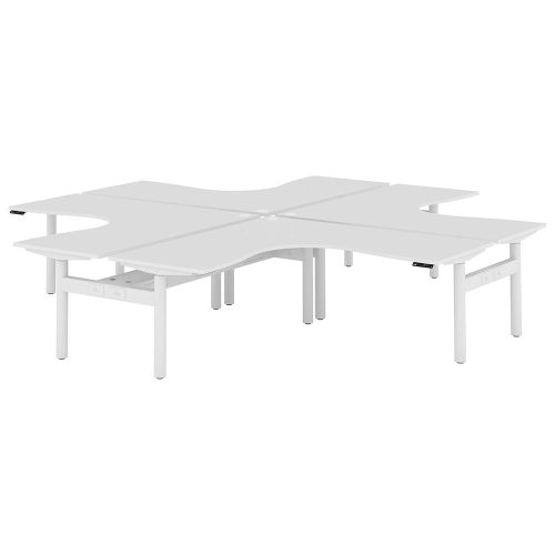 Altura Electric Height Adjustable X Pod 4P Workstation (No Screen)