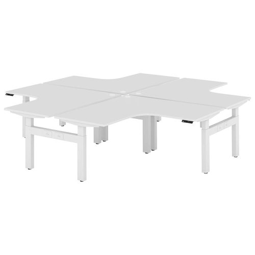 Altura Electric Height Adjustable X Pod 4P Workstation (No Screen)
