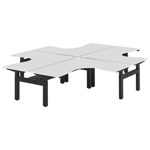 Altura Electric Height Adjustable X Pod 4P Workstation (No Screen)
