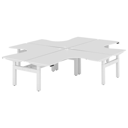 Altura Electric Height Adjustable X Pod 4P Workstation (No Screen)