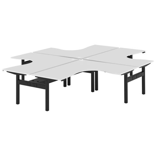Altura Electric Height Adjustable X Pod 4P Workstation (No Screen)