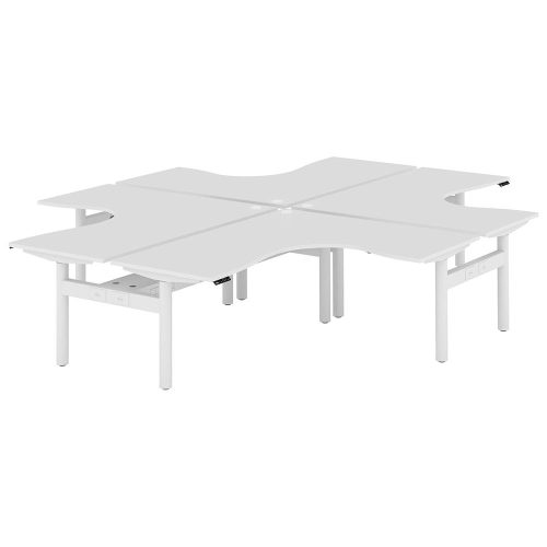 Altura Electric Height Adjustable X Pod 4P Workstation (No Screen)
