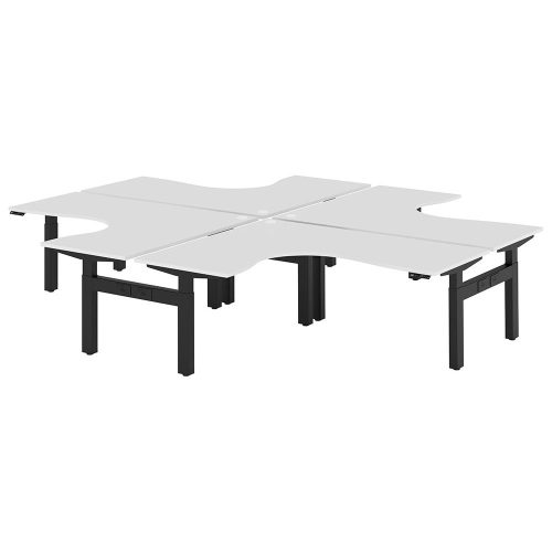 Altura Electric Height Adjustable X Pod 4P Workstation (No Screen)