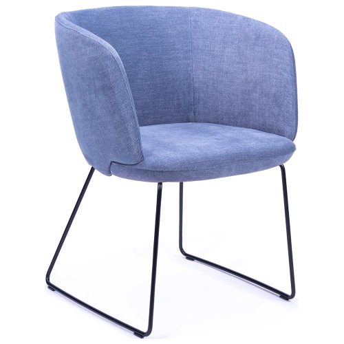 Elise Tub Chair with Sled Base