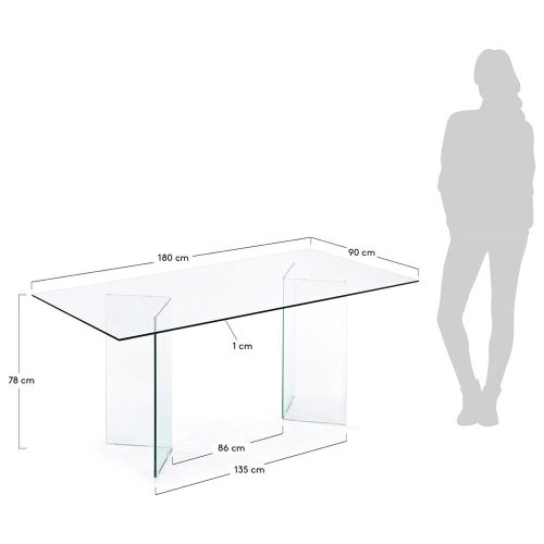 Bedarra Glass Meeting Table
