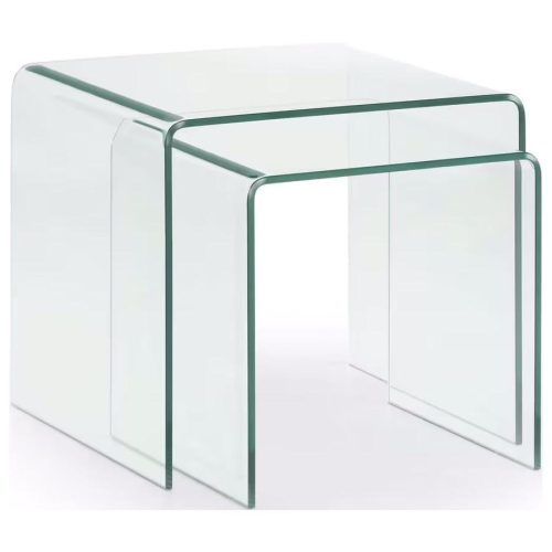 Bedarra Glass Nest of 2 x Side Tables