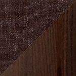 Brown Fabric with Dark Walnut Base