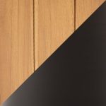 Teak Top / Dark Grey Base