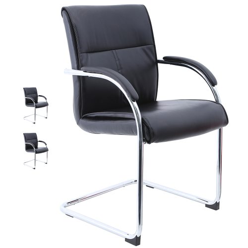 Angie Deluxe Cantilever Visitors Chair (Set of 2)