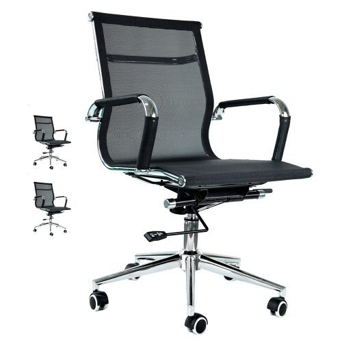 Charter Medium Back Mesh Boardroom Chair (Set of 2)
