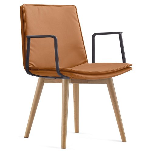 Lira Timber Leg Visitor Chair