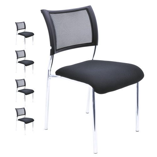 Zoom Mesh 4 Leg Visitors Chair (Set of 4)