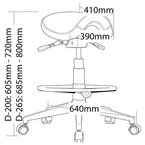 Canter Saddle Drafting Stool