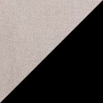 Chenille Fabric - Beige / Black Frame